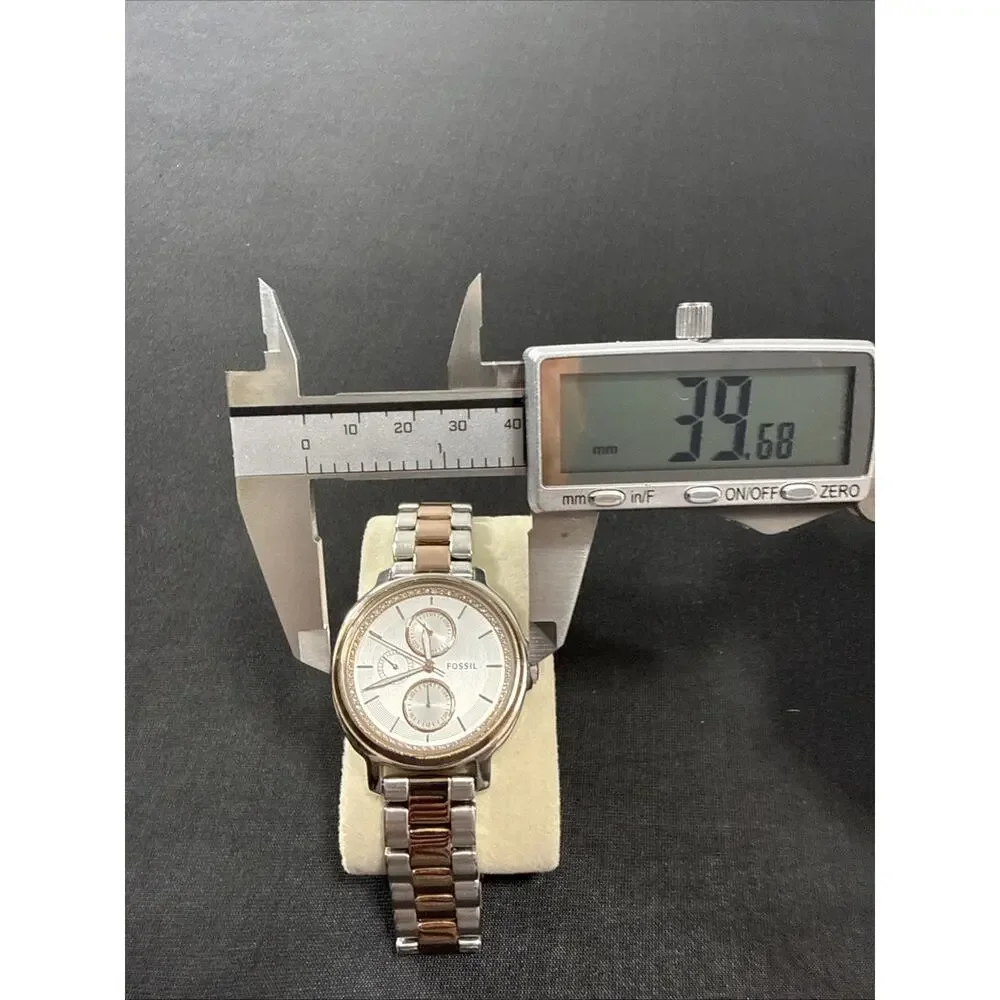 FOSSIL ES-3356 Women’s Wristwatch New Battery! Looks And Runs Excellent!!!